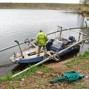 motor boat, water basin