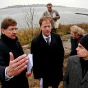 people, Elbe, sea mole, dyke, Neßsand