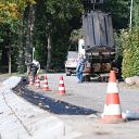 Falkensteiner Ufer, construction vehicle