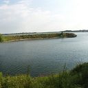 Elbe, grassland, water basin, Falkensteiner Ufer