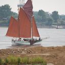 Elbe, sailboat, water basin