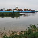 container ship, Elbe